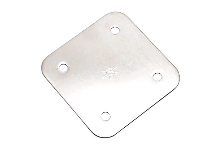Stainless Steel Heavy Duty Square Back Plate, S3704-0001 Stainless Steel Heavy Duty Square Back Plate, S3704-0001